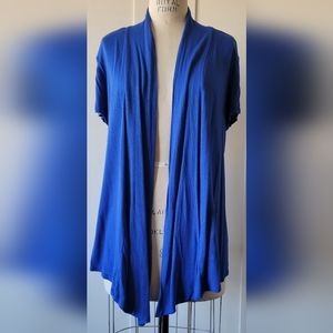Royal Blue Short Sleeve Cardigan